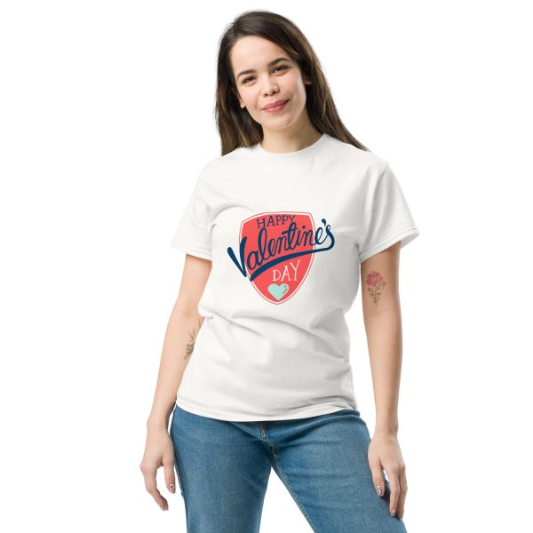 Valentine's Day Unisex Classic Tee - Sweet Heart Design - Image 4