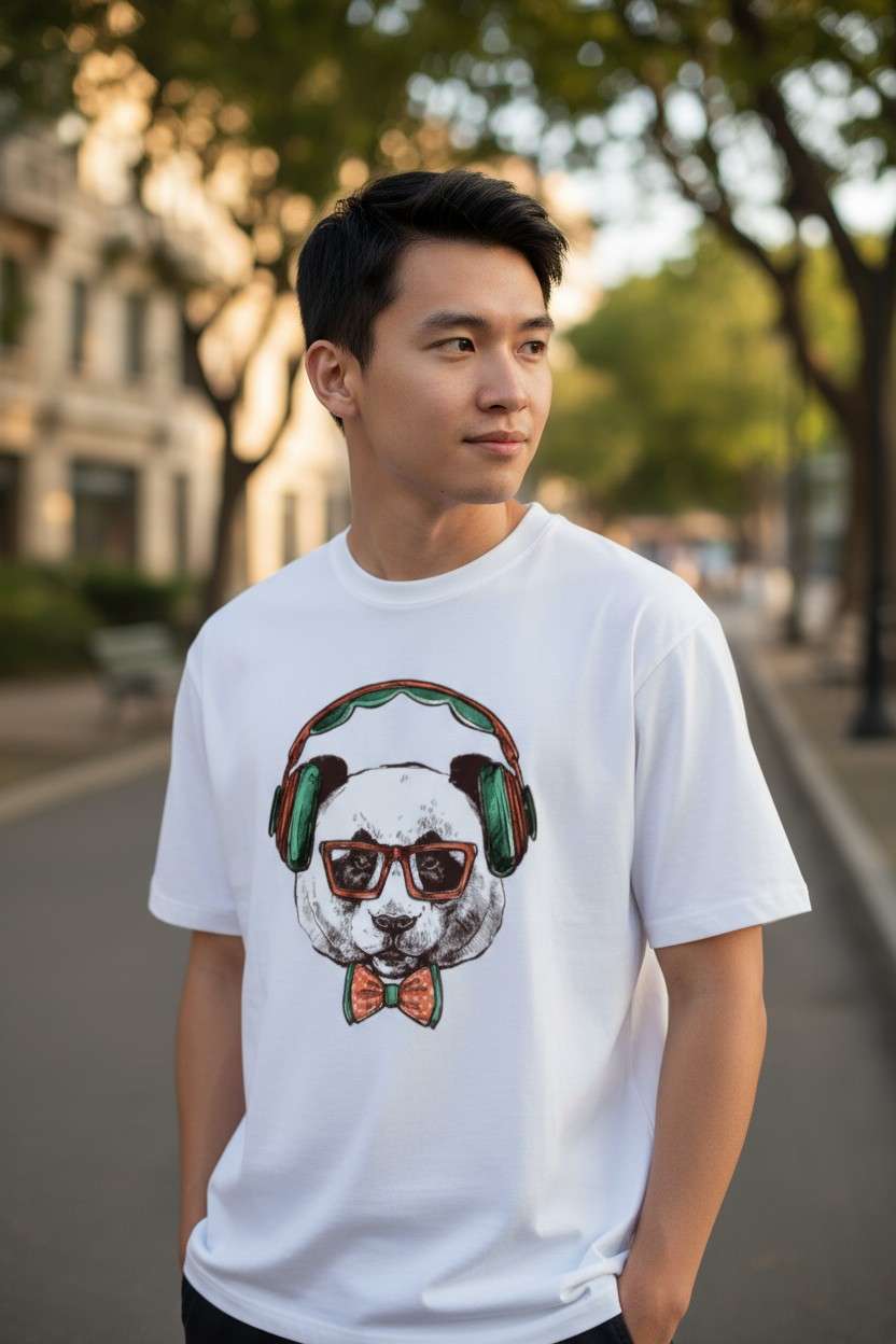 Universal Fit Crew T-Shirt Comfortable  Stylish front