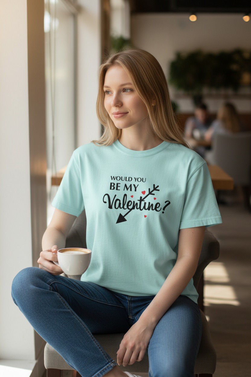 Unisex Valentine Tee – Classic Heart Style