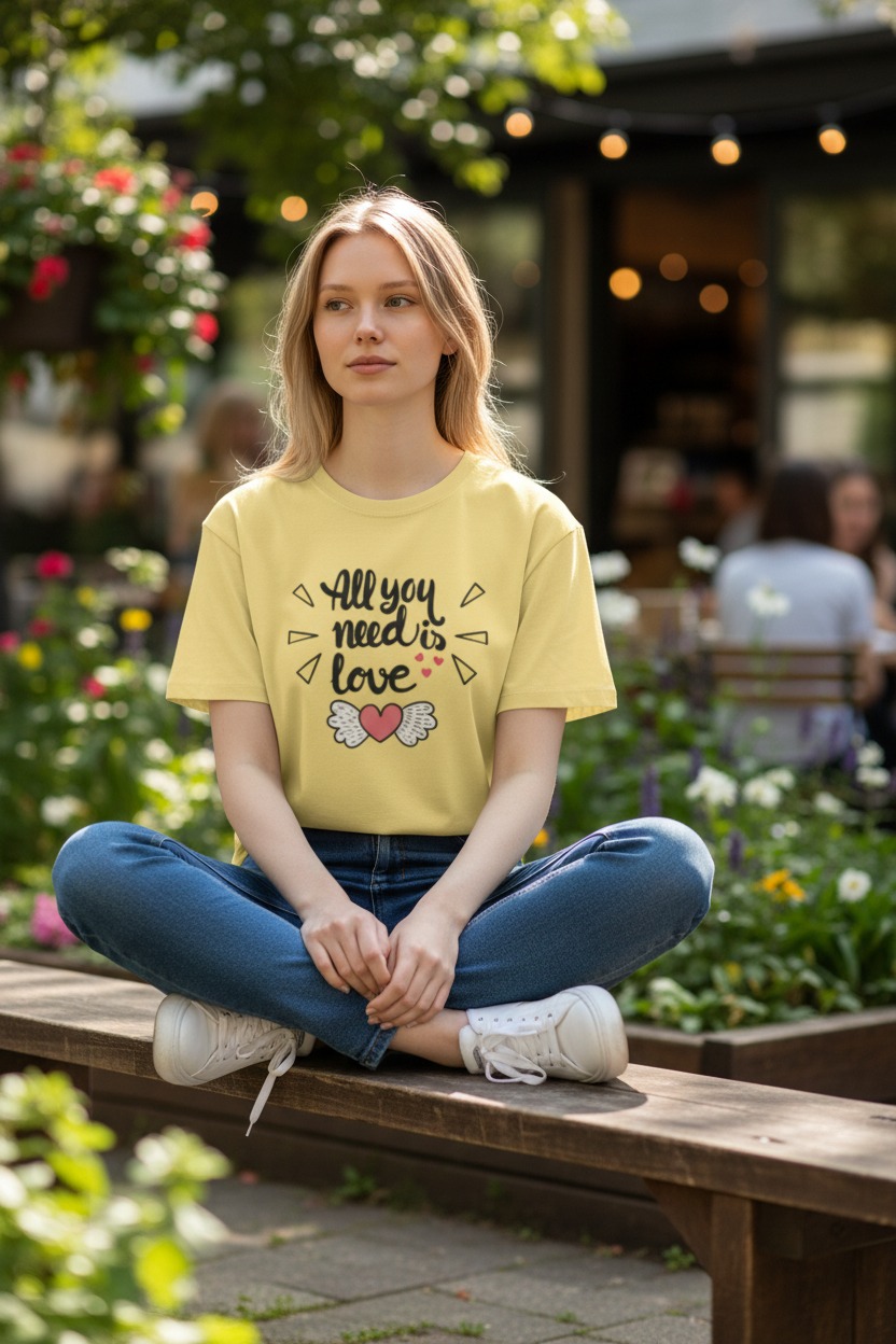 Valentine’s Unisex Crew Tee – Love Always