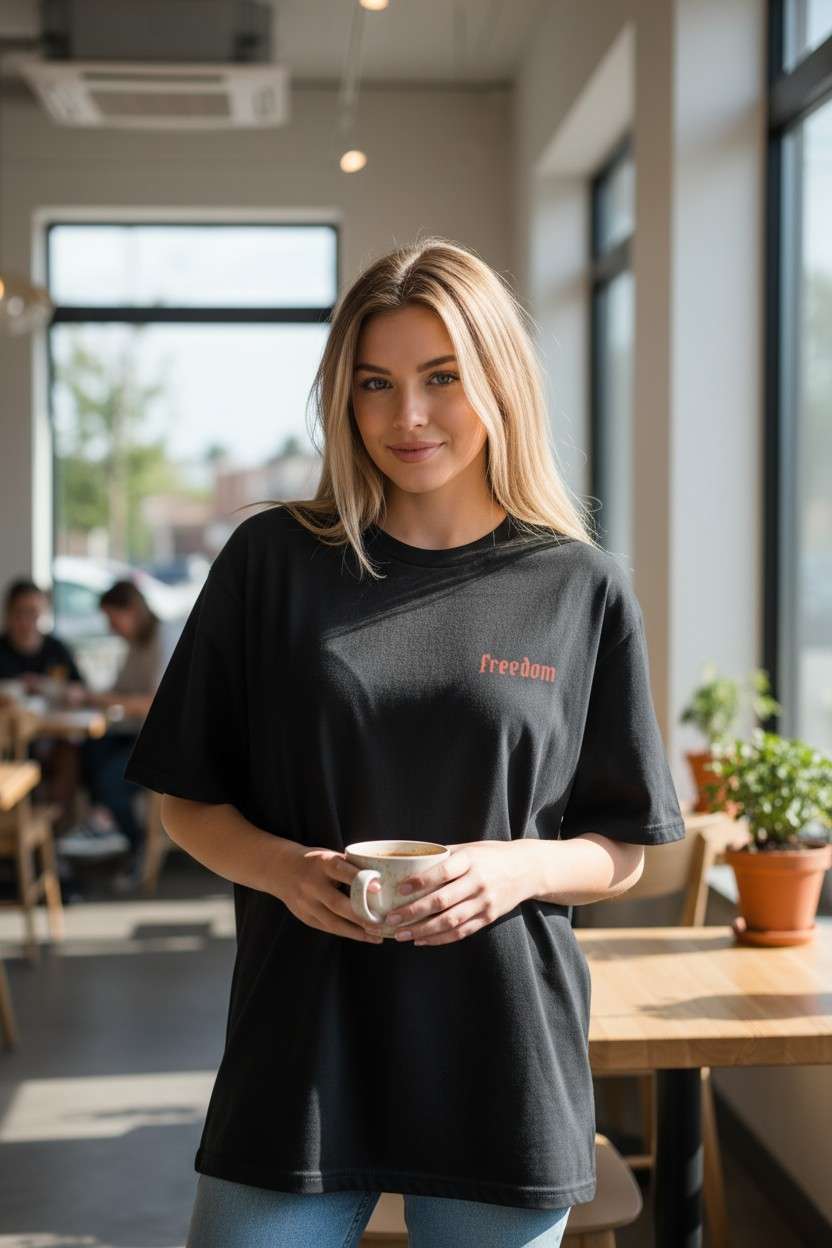 Unisex Premium Oversized Tee - Image 2