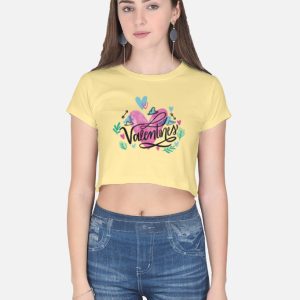 Crew Tee – Hugs Hearts Edition Crop Top